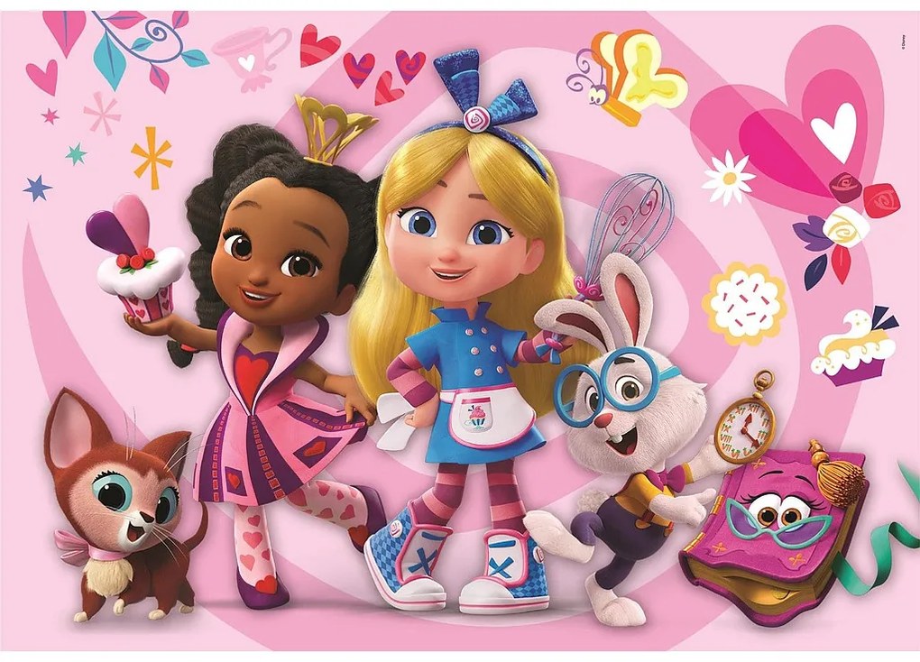 Disney Classics Fergie Puzzle cu 104 piese de la Clementoni: Cofetăria Alice în Țara Minunilor Disney