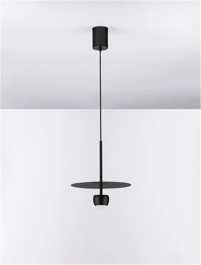 Pendul LED stil minimalist EDEM negru