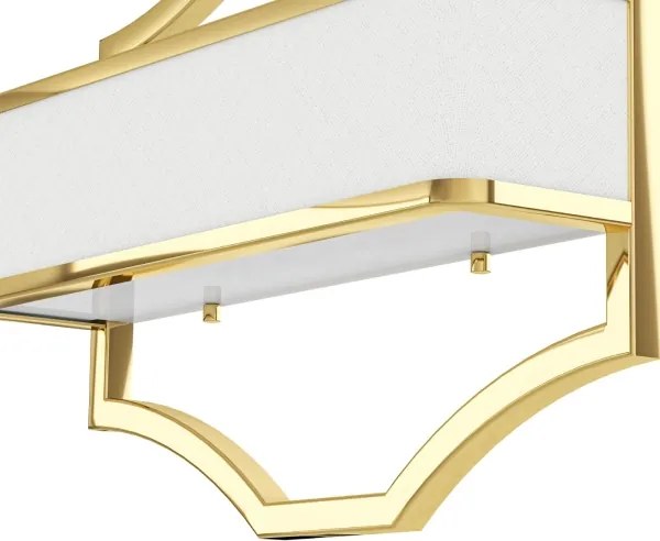 Open Design OR84832 - Aplica de perete GERDO, 2x E14/12W/230V, auriu/alb