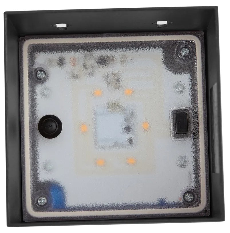 Lampă de perete de exterior neagră cu LED IP65 solar - Charlene