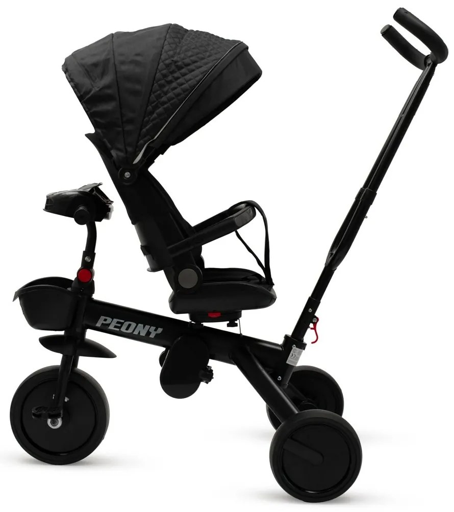 Baby Mix Triciclu pentru copii Peony EVA, negru