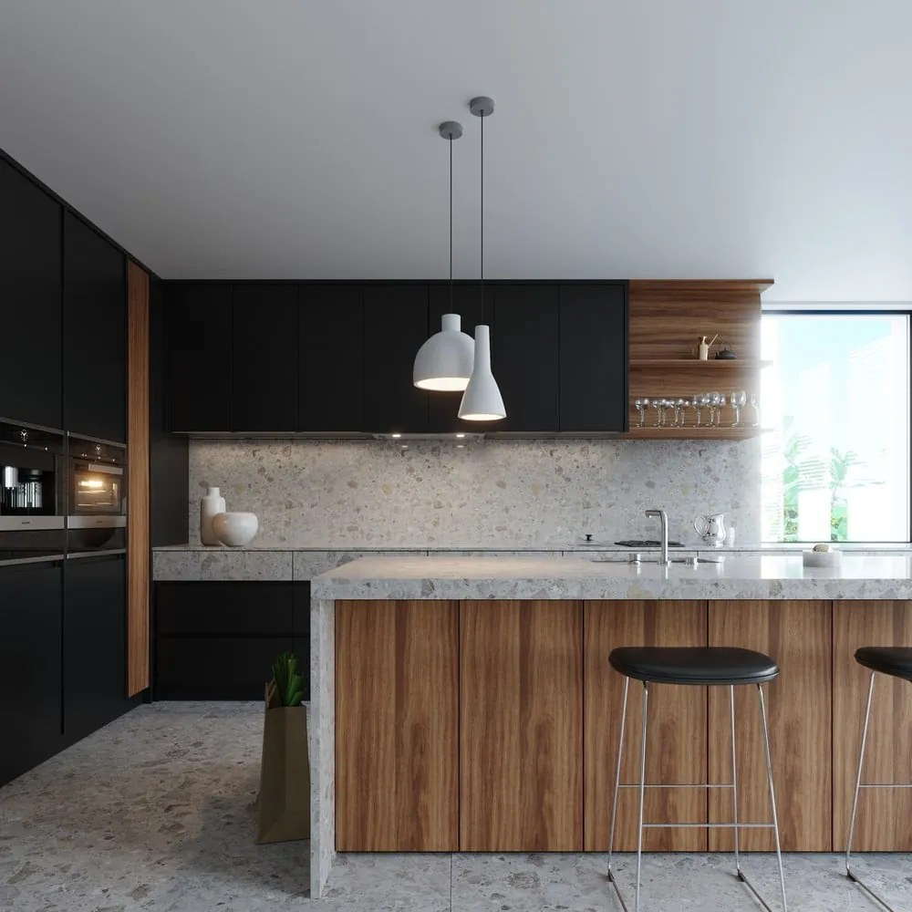 Lustră gri deschis cu abajur din beton ø 17 cm Mattia – Sollux