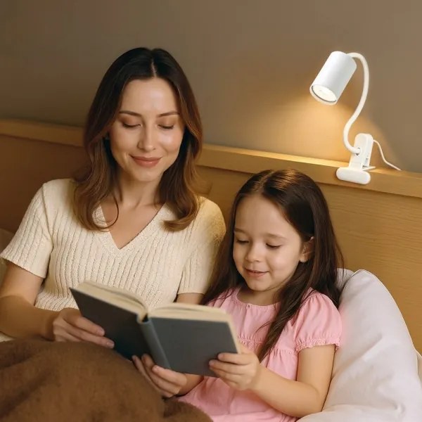 Immax 08294L - Lampă flexibilă cu clemă PUNTO 1xGU10/9W/230V albă