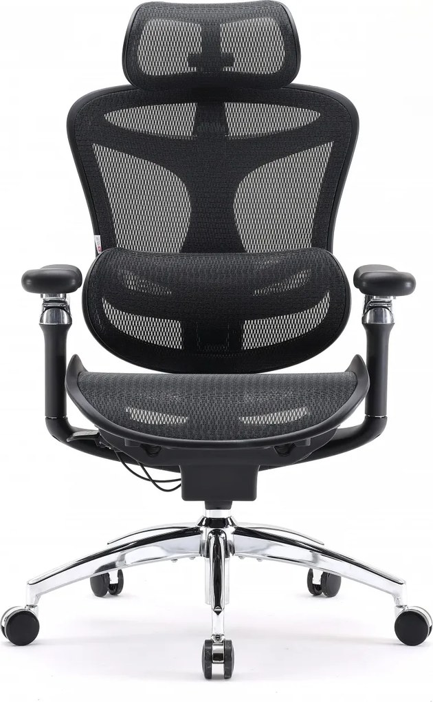Scaun Ergonomic SIHOO Doro C300 Pro M101, Suport Lombar Adaptiv Inteligent, Spătar Reglabil pe Înălțime, Tetieră 3D, Cotiere 6D PU, Șezut Glisant, Reclinare 135°, Mesh, Negru