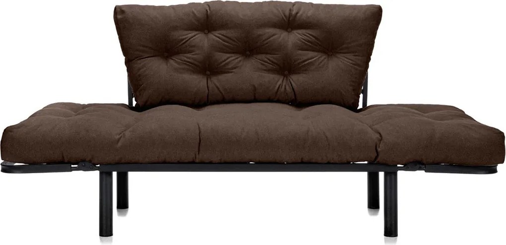 Canapea Extensibilă 2 locuri SUNNY, pentru terasă, 155x70x85 cm, Maro-Enjoy
