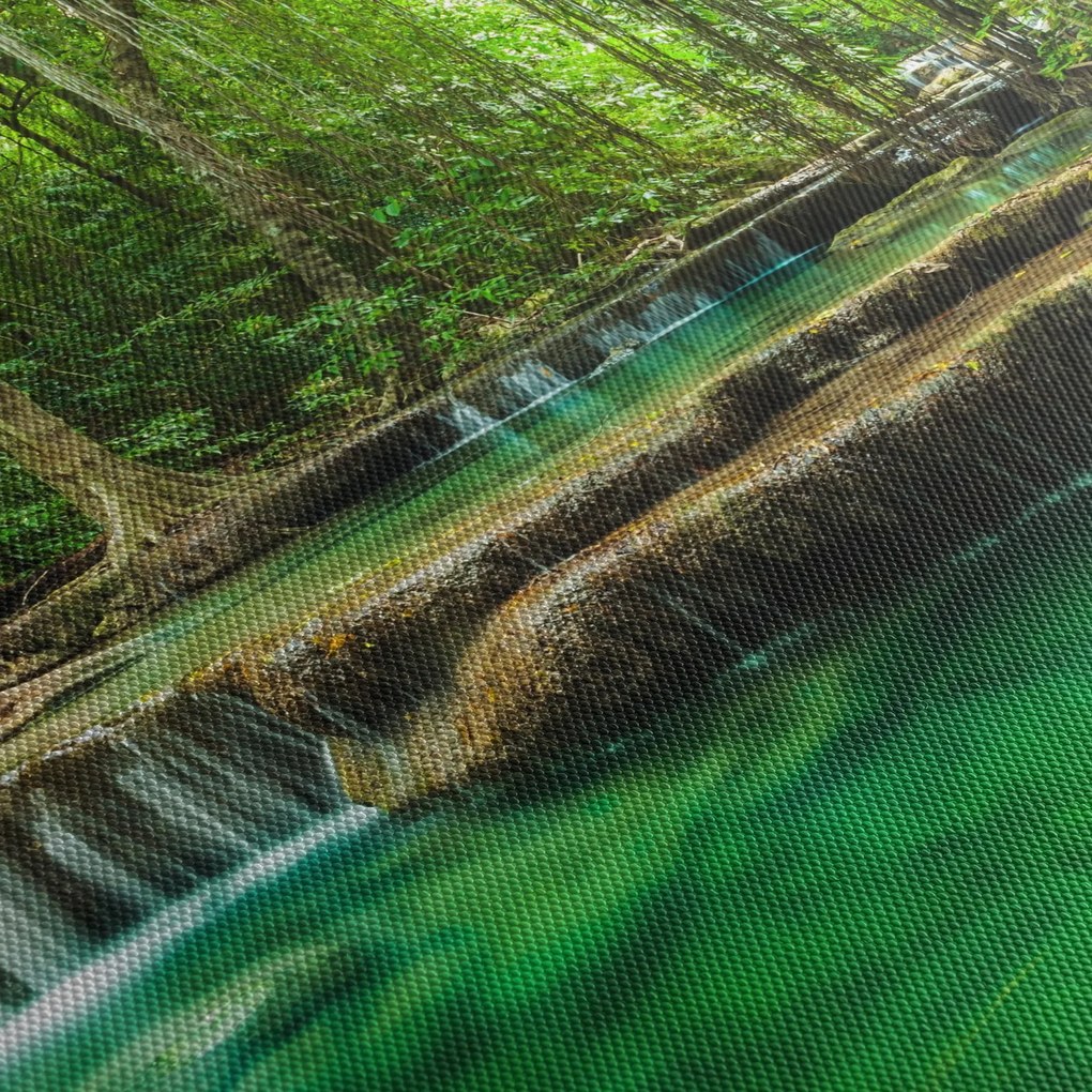 Tablou - Cascada verde (150x105 cm)