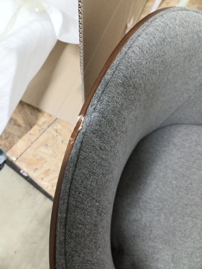 Promotie Scaun gri NORME din otel lacuit Calitatea a II-a