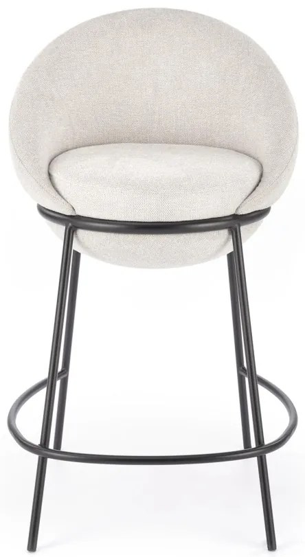 Scaun de bar tapitat H118 bej