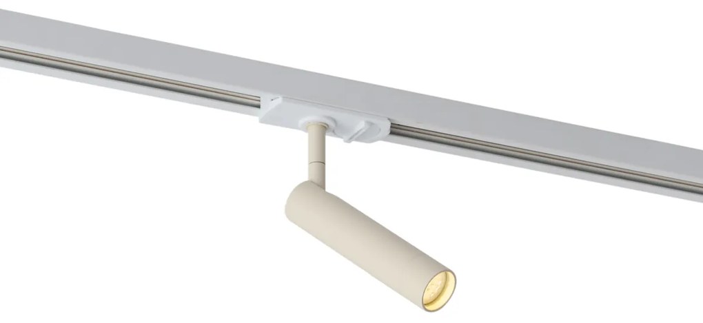 Spot modern bej cu alb pentru sistem de șină monofazat - Iconic Ivy