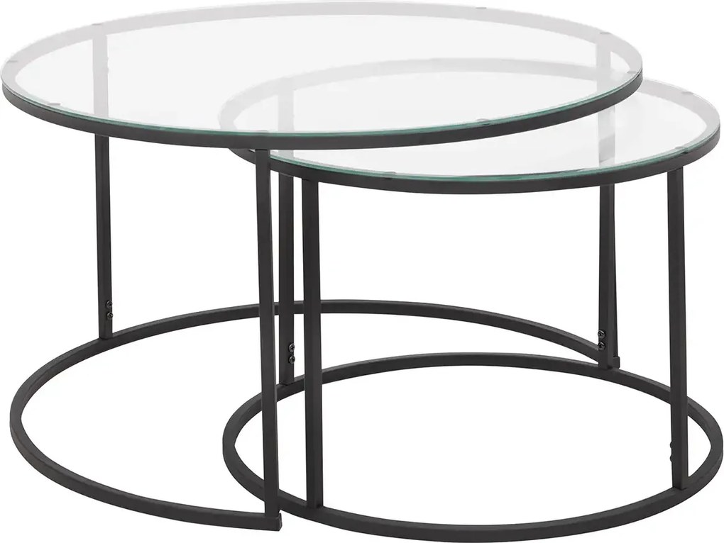 Set masuta de cafea sticla,Seria 710,Homs, 2 buc,0025