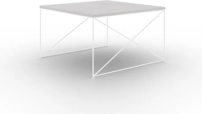 Masuta de cafea, Nelia 2, ADRK Furniture (Culoare: Alb / Beton)