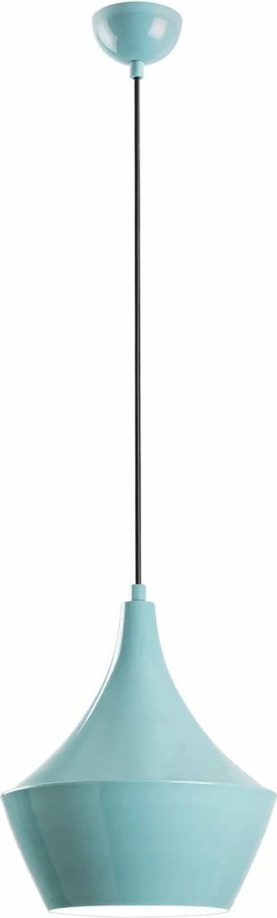 Lustra TOM, turcoaz, metal, 23x37-130 cm