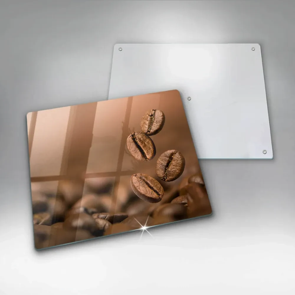 Placă sticla protectie aragaz Boabe de cafea
