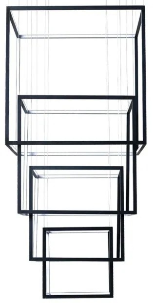Lustra LED XXL design modern casa scarii Opera XL neagra ZZ AZ3139