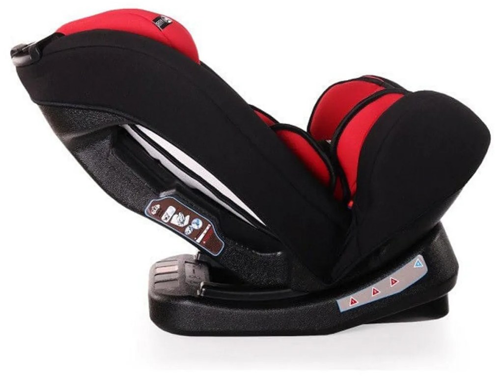 Scaun auto ajustabil Jolly Kids®, 9+36 Kg, sistem prindere in 3 puncte, Omologare R-129 i-Size, Rosu