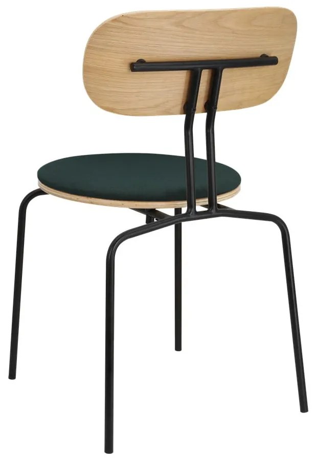 Scaun de dining verde închis/negru Curious – UMAGE