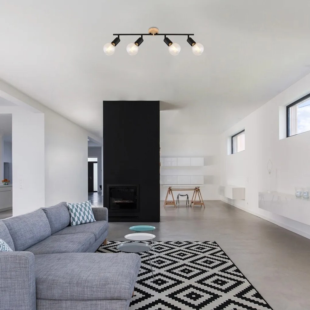 Lustra aplicata stil minimalist industrial Pablo 4L