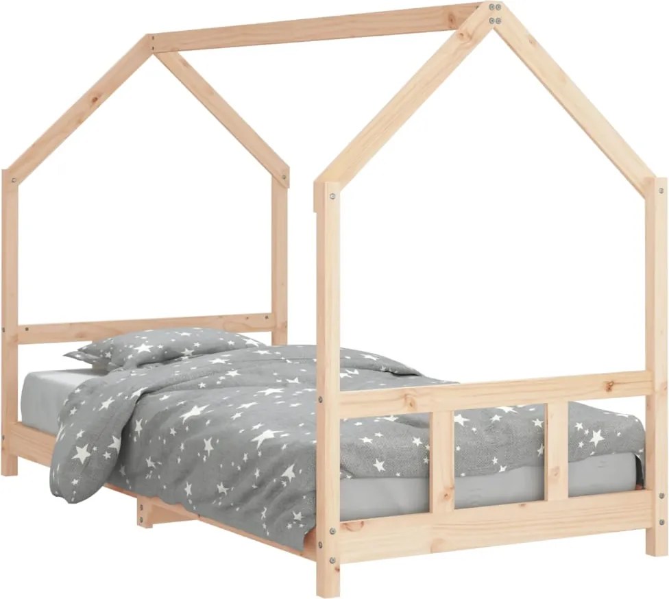 vidaXL Cadru de pat pentru copii, 90x190 cm, lemn masiv de pin