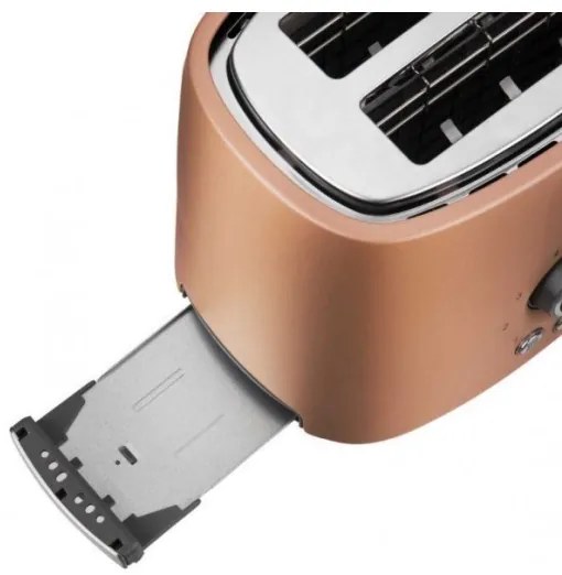 Prăjitor de pâine cu două fante și funcție de încălzire Sencor 1000W/230V cupru