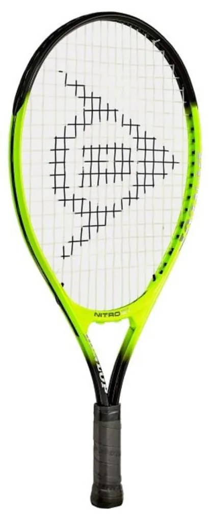 Racheta de tenis pentru copii Dunlop™ Nitro 21 Gooo, Din aluminiu, Lungime 53.4 cm, 4-6 ani, Verde