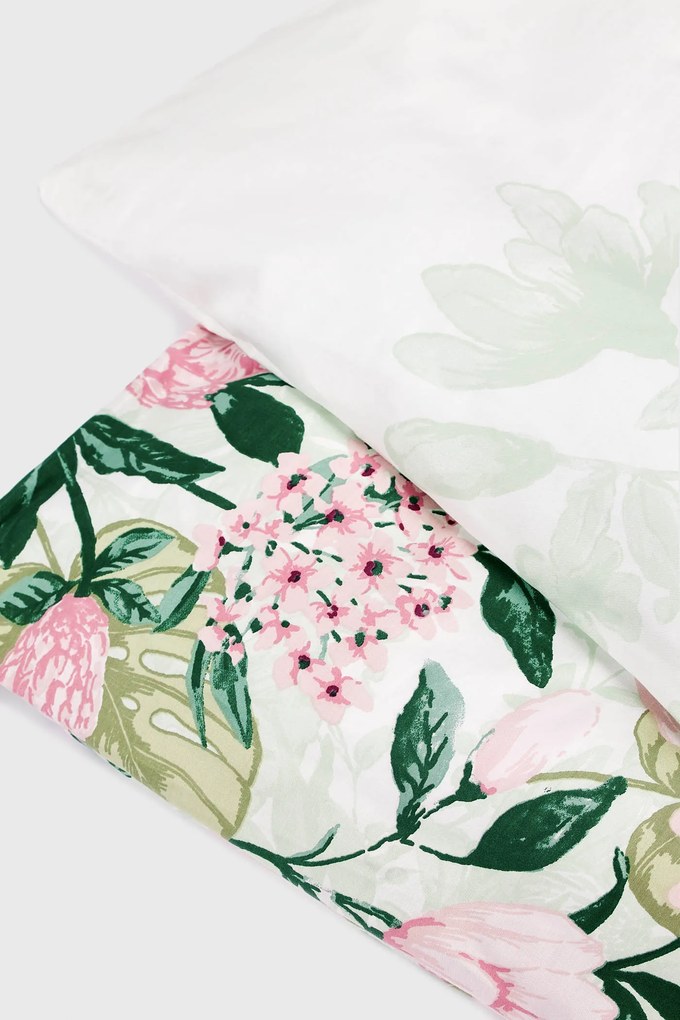 Lenjerie de pat de lux Hibiscus multicolor 140x200 cm