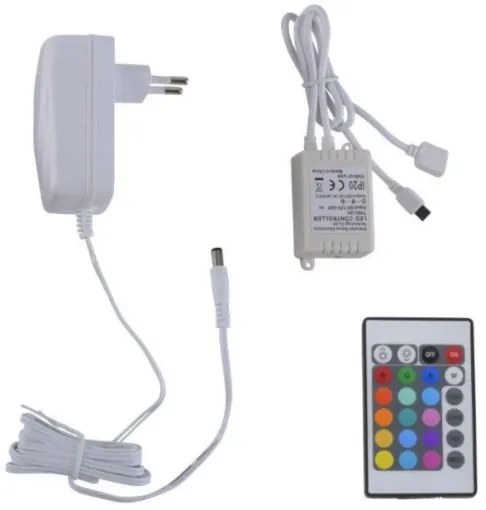 Bandă LED RGB dimabilă TEANIA 10m LED/30W/12/230V Paul Neuhaus 1205-70 + telecomandă