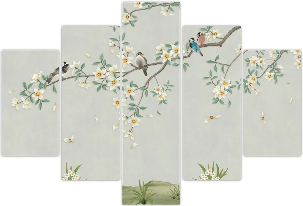 Tablou - Adunarea păsărilor (150x105 cm)