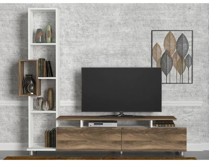 Mobila Living LALEA Alb/Nuc
