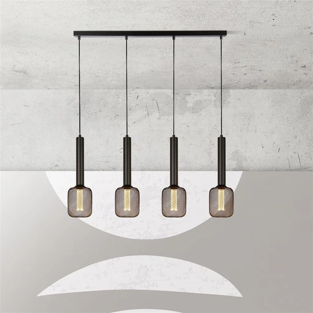 Lustra cu 4 pendule design minimalist Dulwich