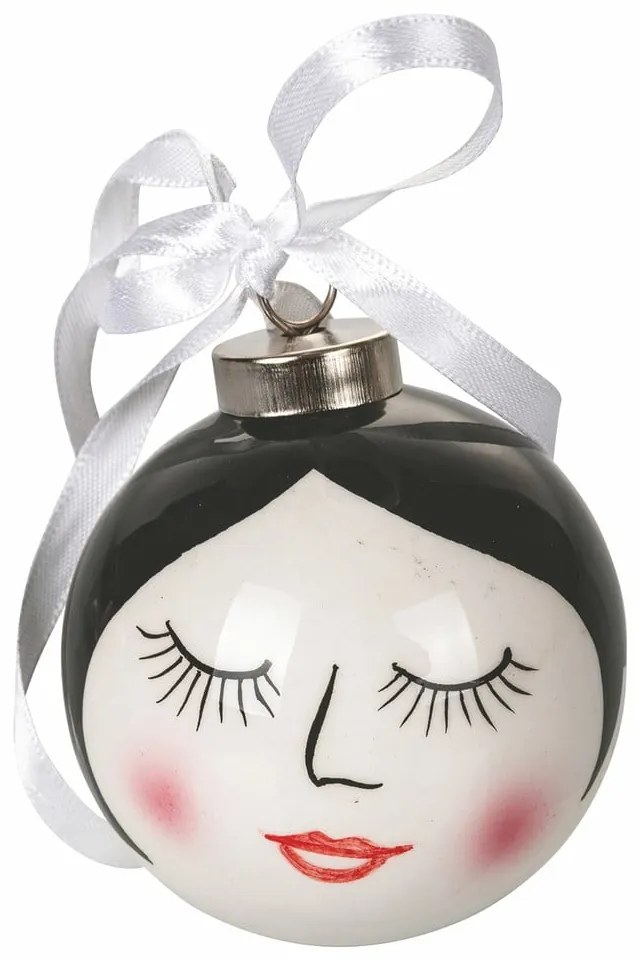 Set 6 ornamente de Crăciun din dolomită VDE Tivoli 1996 Fantasy, ø 7 cm