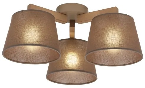 BRILAGI - Lustră LED aplicată LATTE SABIA 3xE27/15W/230V pin/maro