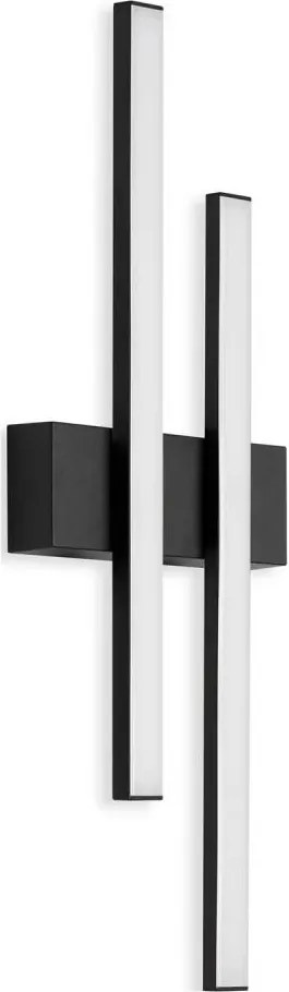 Telefunken - Aplica LED de exterior pentru perete 2xLED/4W/230V IP44 negru