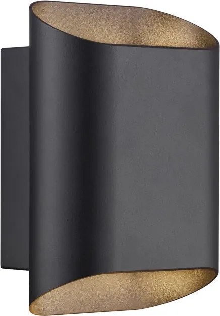 Aplica de perete iluminat exterior IP54 Nico 22 Round Maxi negru
