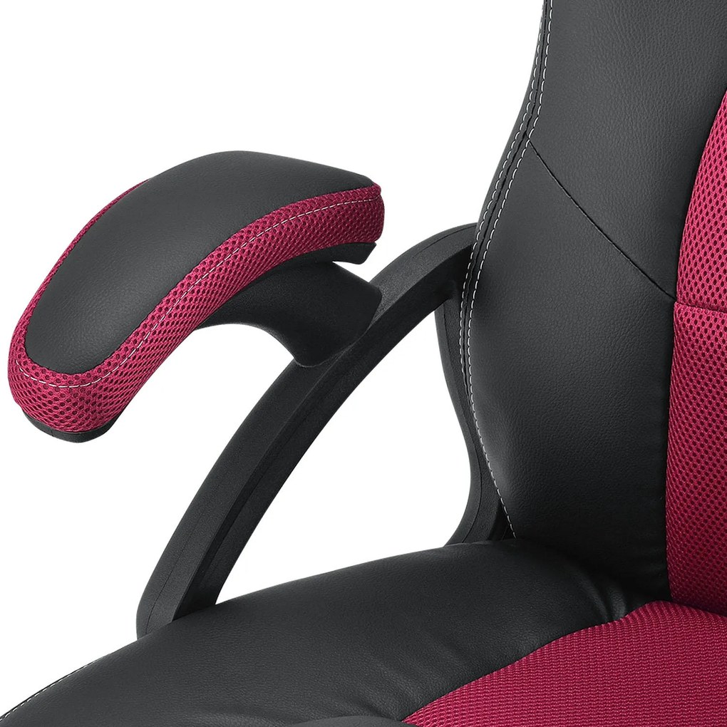Scaun ergonomic de birou "Montreal" burgundy