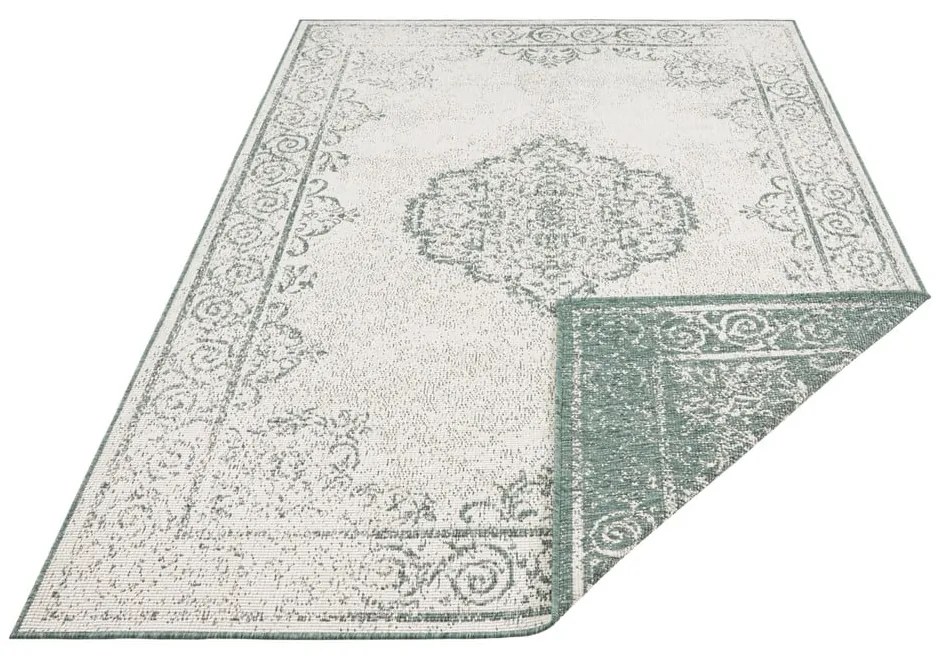 Covor adecvat pentru exterior NORTHRUGS Cebu, 120 x 170 cm, verde-crem