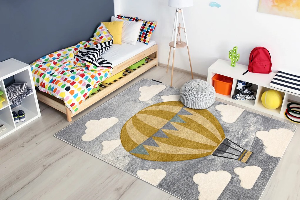 Covor PETIT BALLOON balon, nori gri