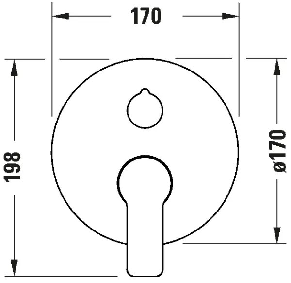 Duravit D-CODE DC5210012046 - Baterie pentru cadă, montaj încastrat, negru mat