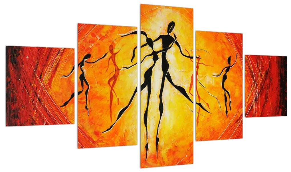 Tablou oriental cu persoane dansând (125x70 cm), în 40 de alte dimensiuni noi