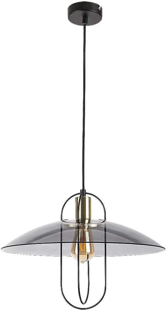 Rabalux Vida lampă suspendată 1x8 W negru-fumuriu 5000