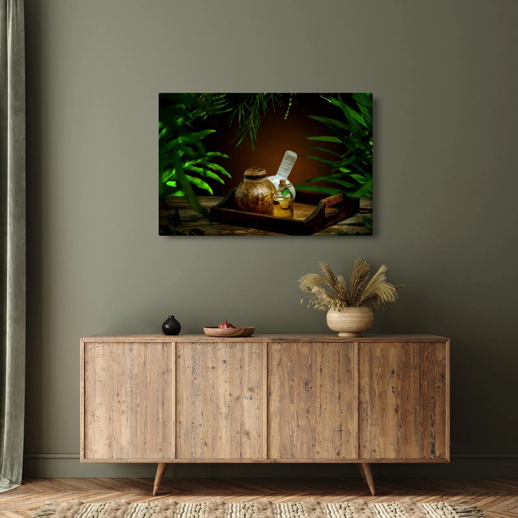 Tablou cu obiectele spa (90x60 cm)