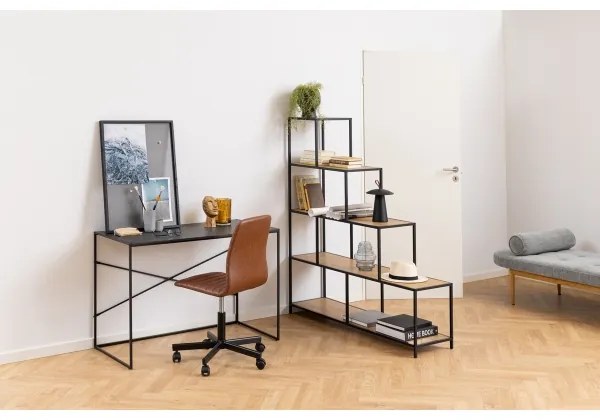 Bibliotecă SARON stejar/negru