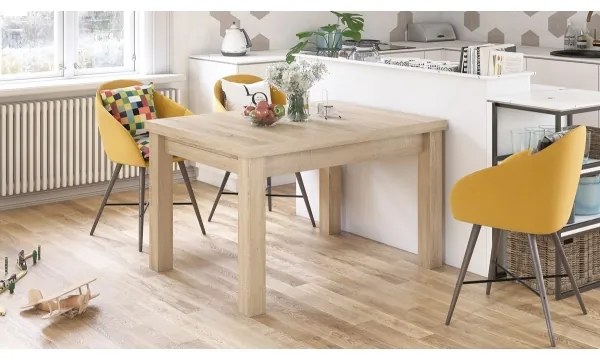 Masă extensibilă RALF stejar sonoma pentru 12 persoane