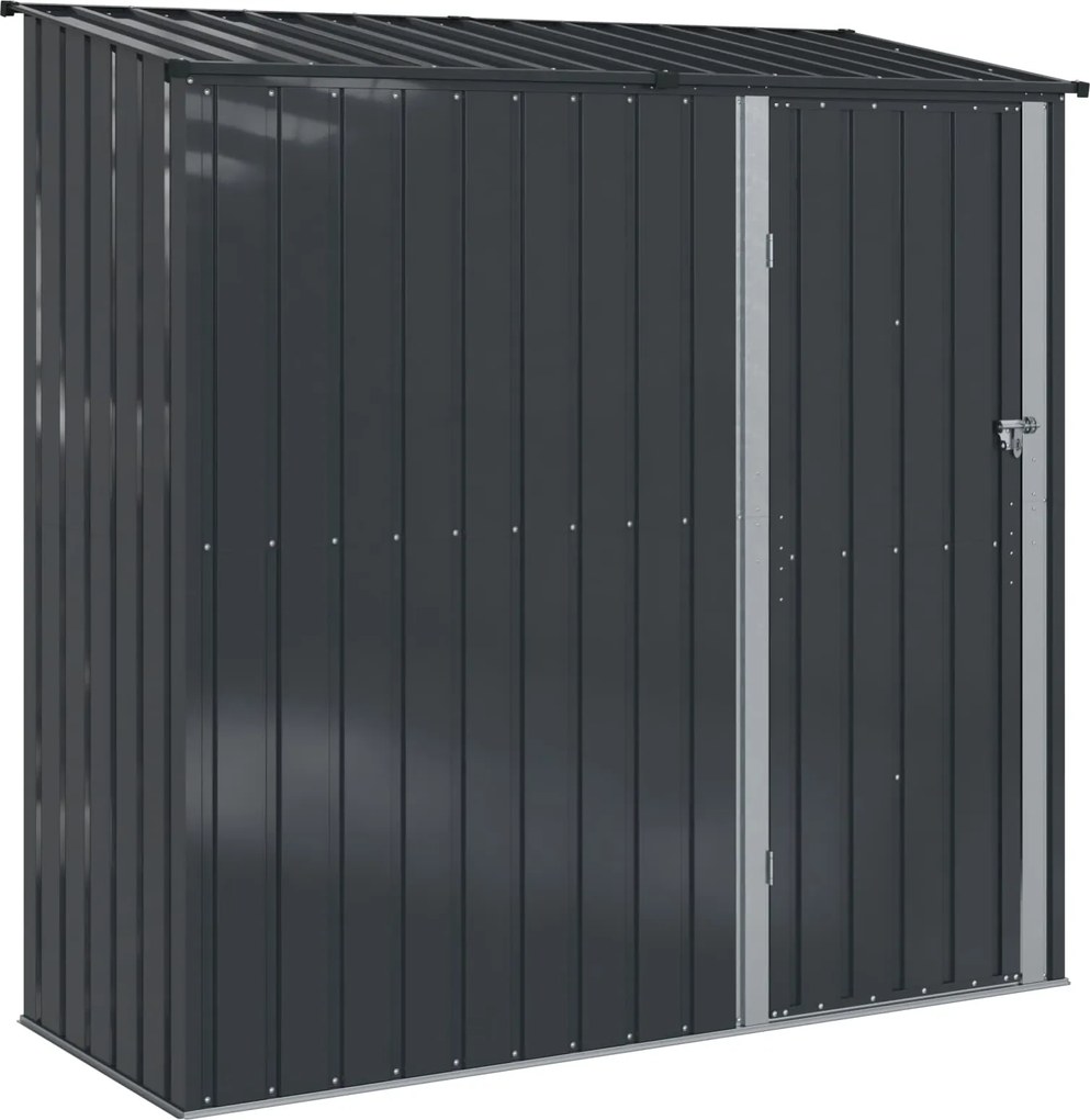 vidaXL Magazii pentru grădină Antracit 203 x 85,5 x 200 cm Metal