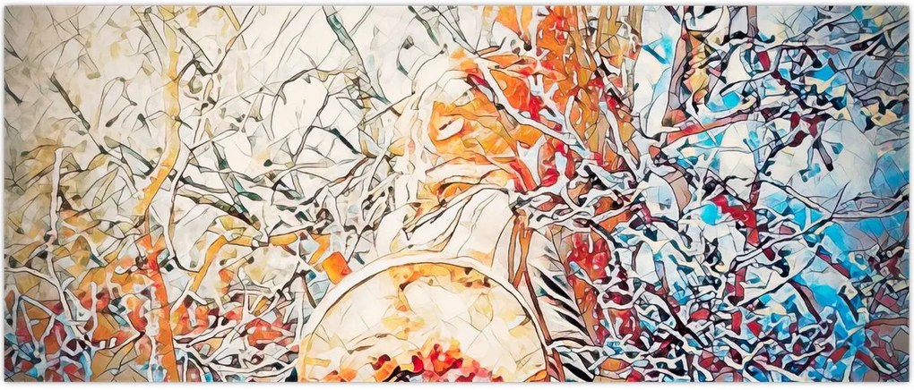 Tablou - Abstract mozaic (120x50 cm)