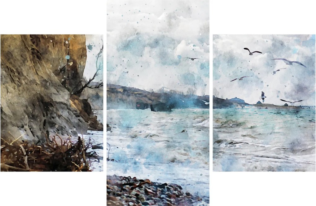 Tablou - Recif, acuarelă (90x60 cm)
