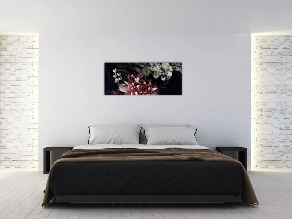 Tablou cu buchet (120x50 cm)