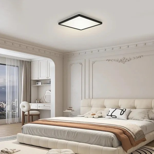 Plafonieră LED dimabilă cu senzor de mișcare ULTRA SLIM LED/18W/230V 30x30 cm + telecomandă