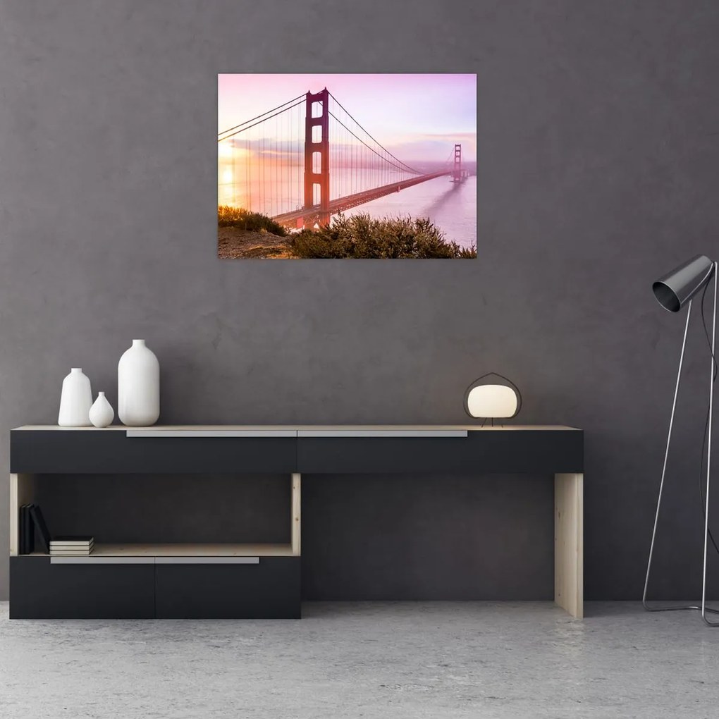 Tablou pe sticlă - San Francisco (70x50 cm)