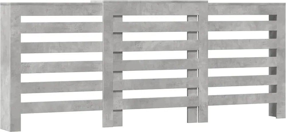 vidaXL Mască pentru calorifer gri beton 205x21,5x83,5cm lemn prelucrat