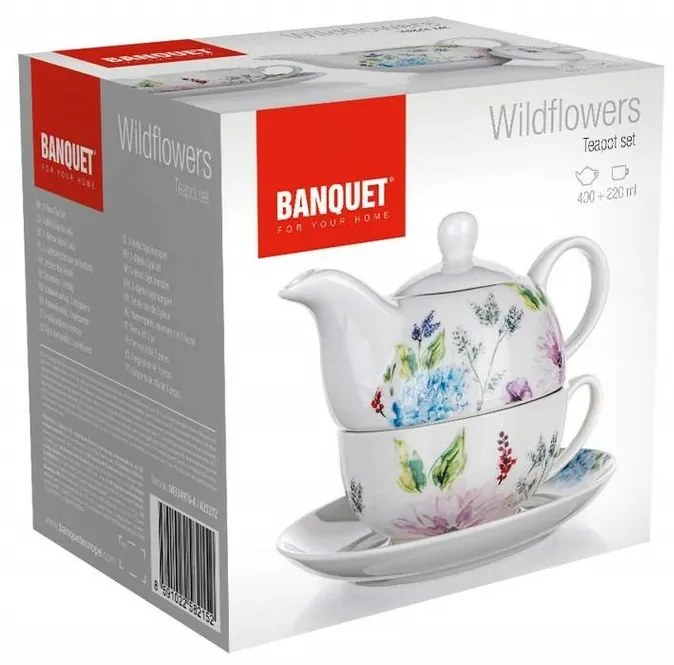 Set de ceai Banquet WILDFLOWER  400 + 220 ml